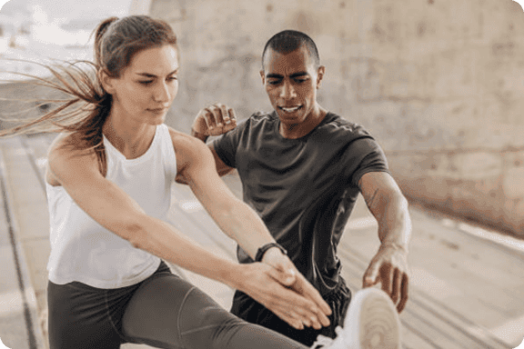 Fitness training session